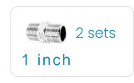 1 Inch Adapter- Stainless- 2 sets